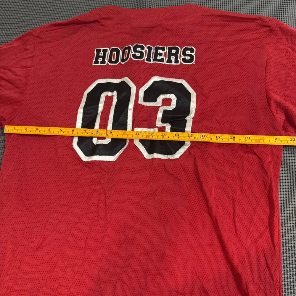 Indiana University Hoosiers Baseball Jersey Red Big Ten JA Mens Medium 03